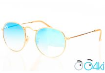 Ray Ban Round Metal 3447seabreeze-gold