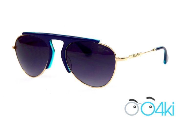 Женские очки Miu Miu 57-21-blue