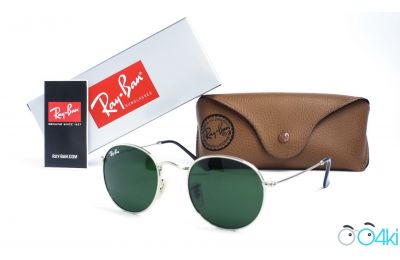 Ray Ban Round Metal 3447-green-s