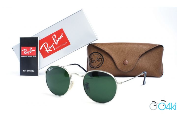 Ray Ban Round Metal 3447-green-s