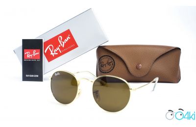 Ray Ban Round Metal 3447-brown-g